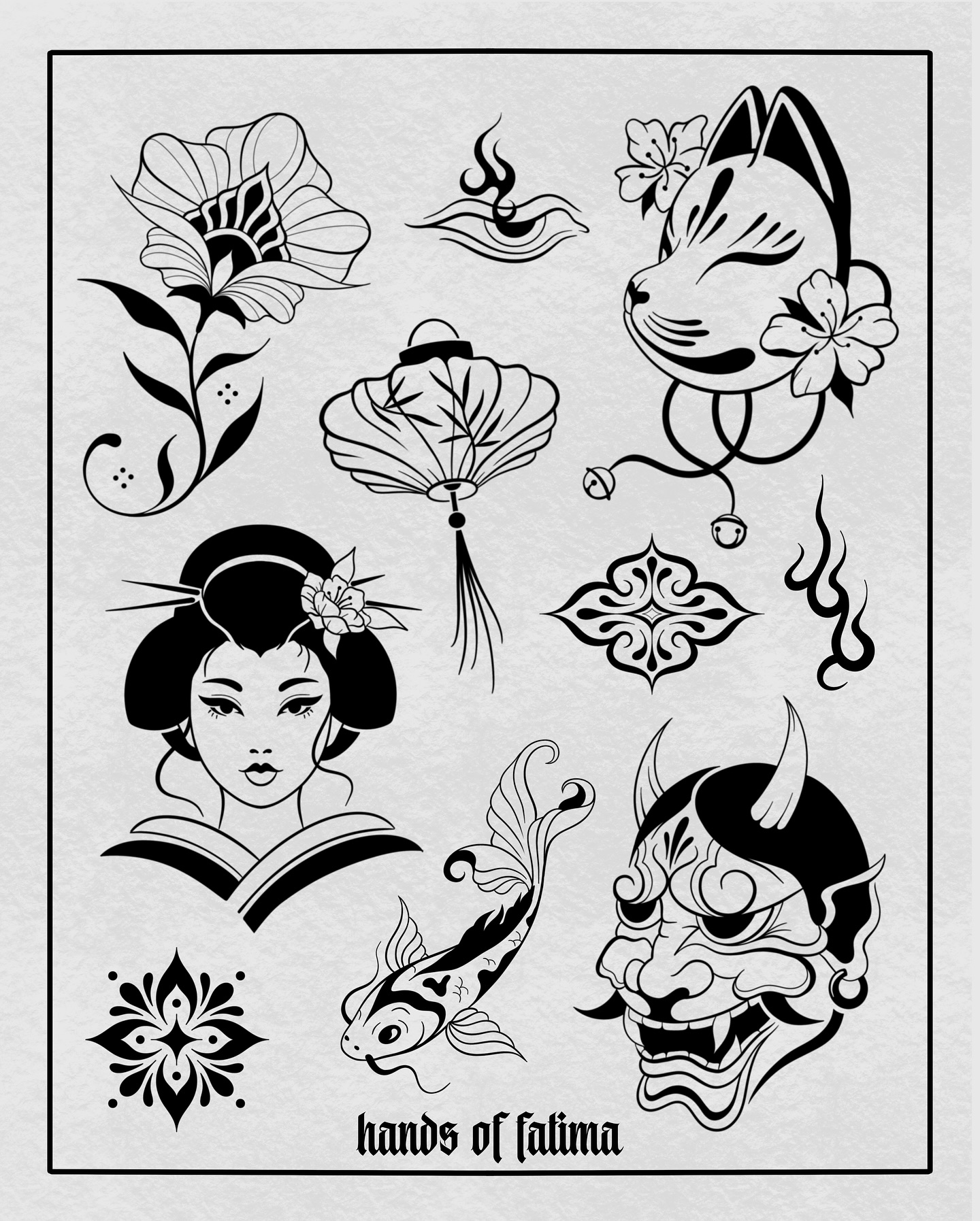 Tattoo artwork by hands of fatima 1