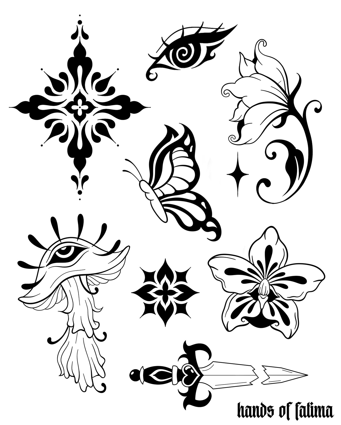 Tattoo artwork by hands of fatima 2