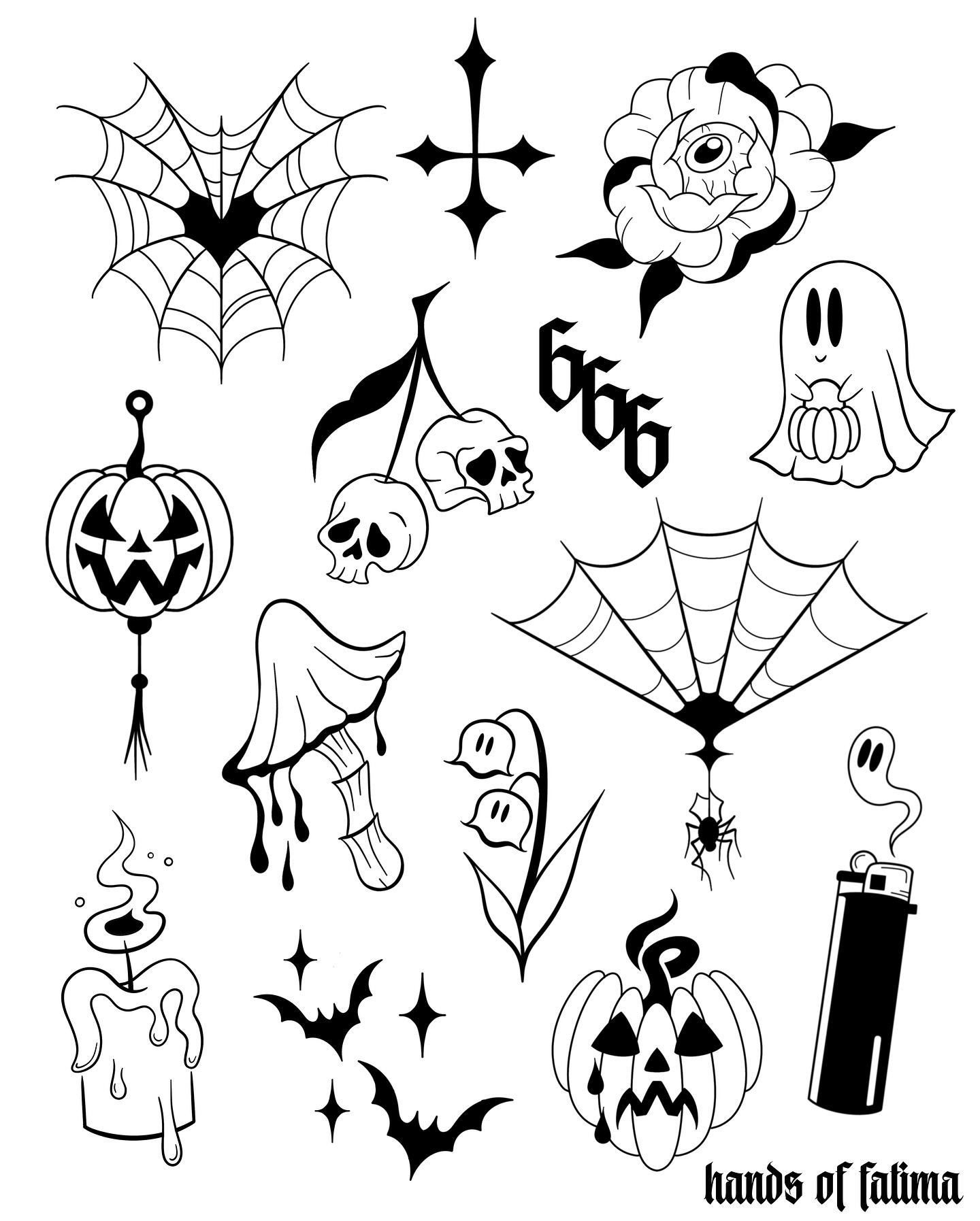 Tattoo artwork by hands of fatima 7